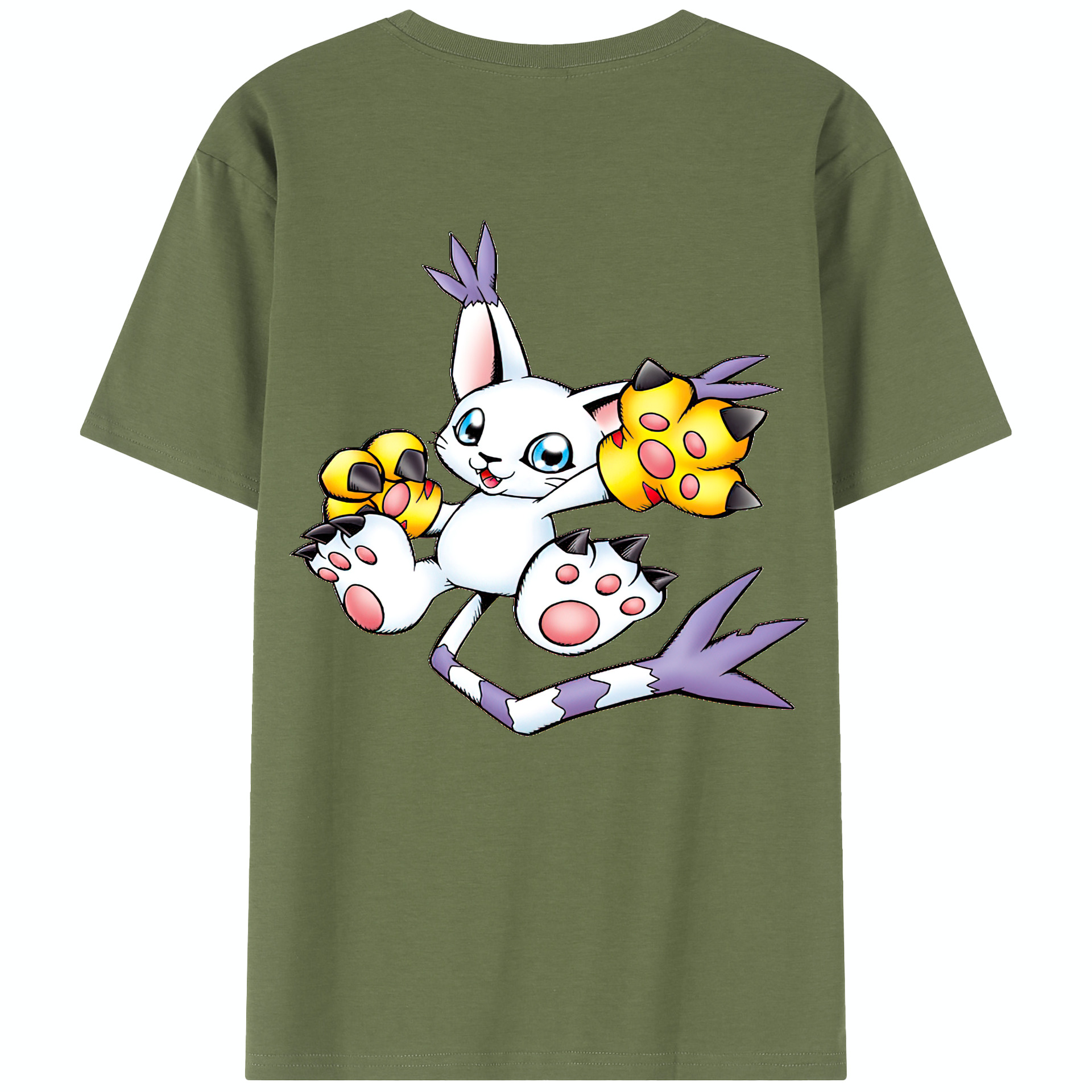 （画像用） Digimon デジタルモンスター/デジモン 綿100％半袖Tシャツ（背面プリント）